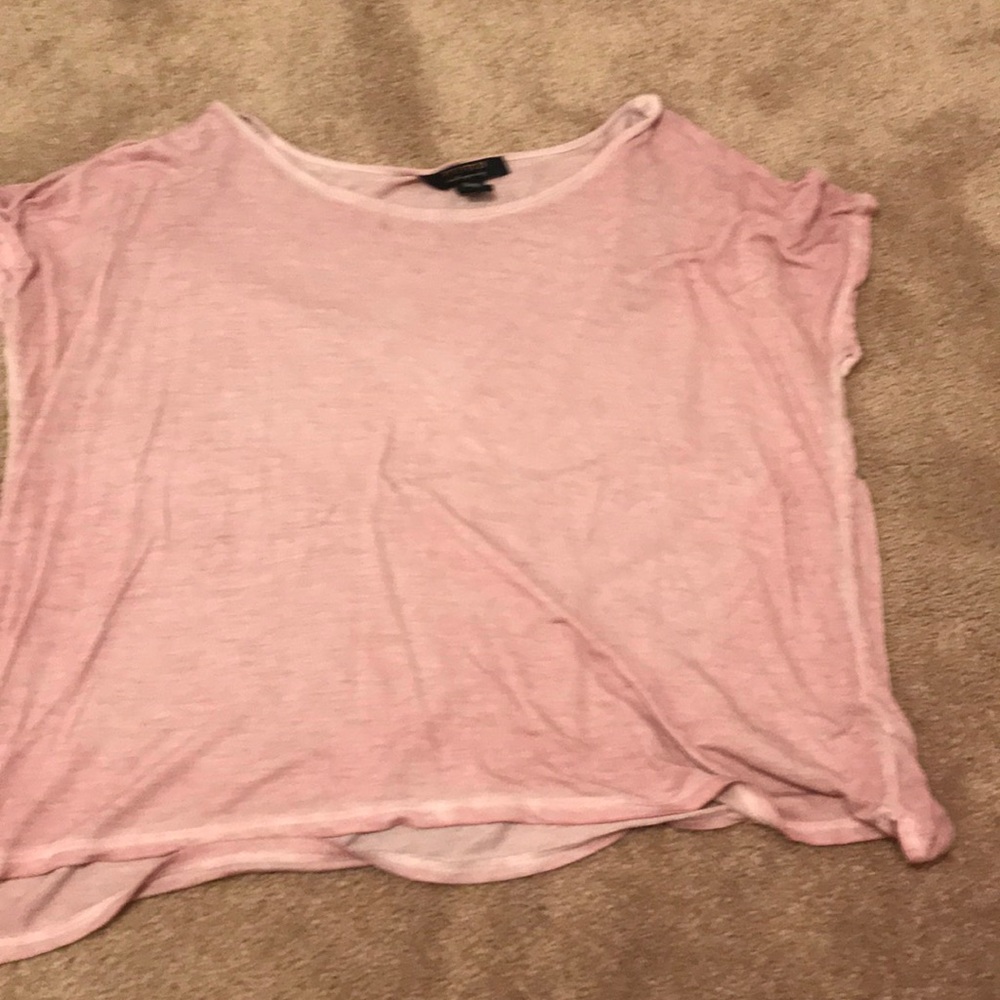 A washed out purple shirt